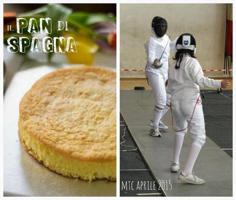 Pan di spagna alle mandorle con chantilly allo zabaione e mandorle pralinate