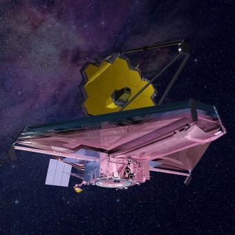 Una rappresentazione artistica del telescopio spaziale James Webb. Crediti: Northrop Grumman