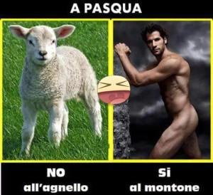 …Buona Pasqua dai cattolici ai vegani…