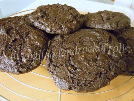 Double chocolate avocado cookies, gluten and dairy-free