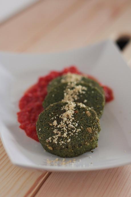 Polpettone di Tofu e spinaci con salsa di pomodoro // Tofu and spinach loaf