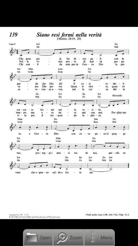 JW Songbook si aggiorna alla versione 3.1.4 (ora è disponibile il cantico 139)