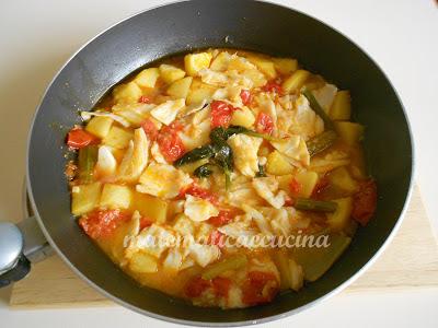 Accio (sedano), Patane e Baccalà- Zuppa sedano, patate e baccalà