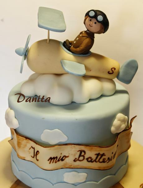 Torta battesimo....tra le nuvole!!