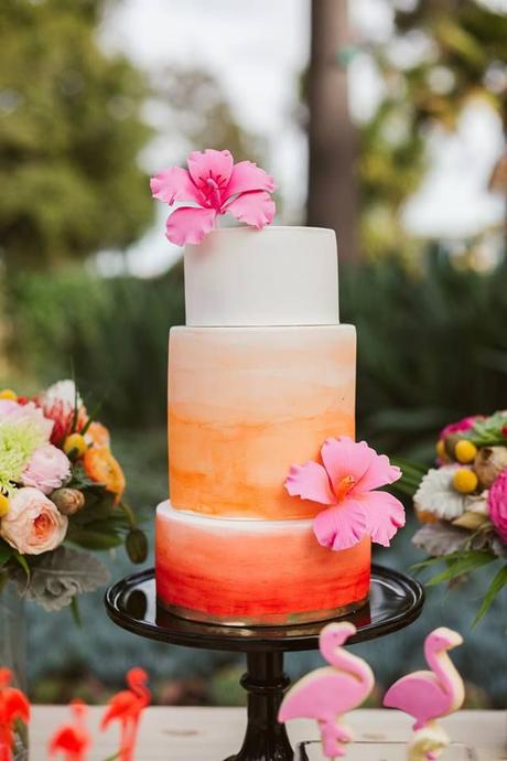Ombre Wedding Cake, scelta di stile