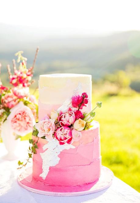Ombre Wedding Cake, scelta di stile