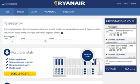 Voli low cost RYANAIR : 4 consigli per prenotare la migliore offerta