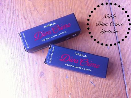 Nabla DIVA CRIME modern matte lipsticks