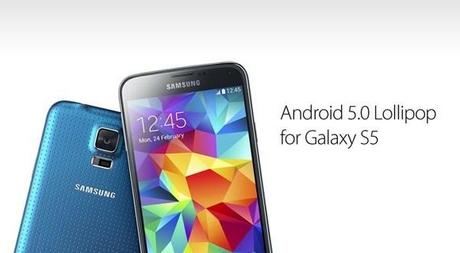 Samsung Galaxy S5 Android Lollipop