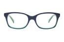 Occhiali in acetato blu scuro