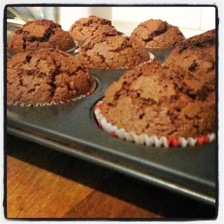 Muffin semintegrali Double Chocolate