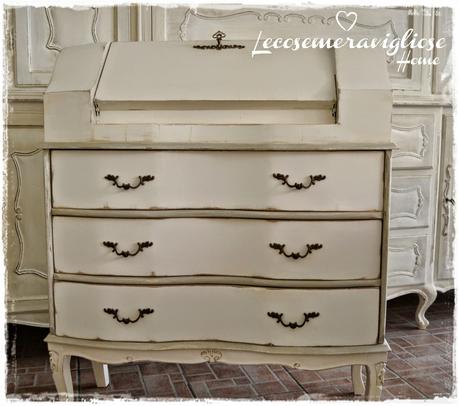 # Shabby # French # Chic # Arredamento # Secreter # White & Grey #