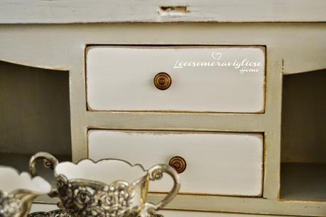 # Shabby # French # Chic # Arredamento # Secreter # White & Grey #