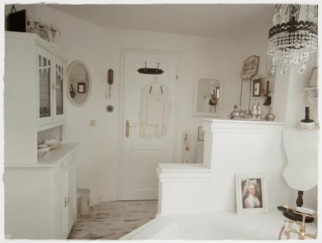 Una favolosa stanza da bagno in stile shabby chic