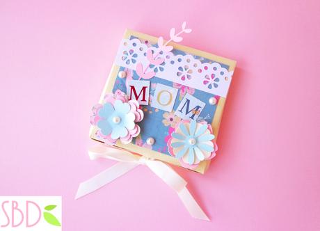 Card Targa festa della mamma - Mother's day Plate card
