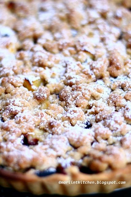 CRUMBLE DI MELE E MIRTILLI AL PROFUMO DI ZENZERO