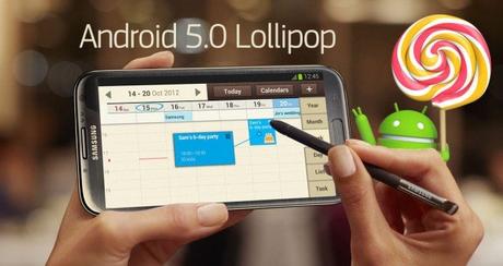 samsung galaxy note 2 lollipop