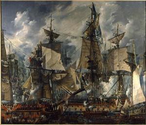La Battaglia di Hogland nella Guerra russo-svedese (1788-1790). Pubblico dominio/Wiki/Peter Isotalo