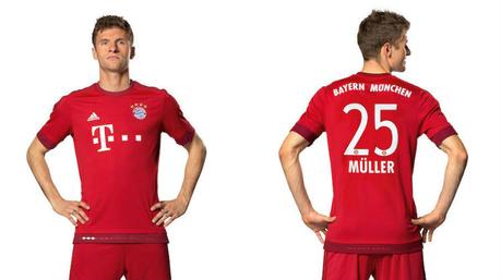 La maglia del Bayern Monaco 2015-2016 è “true red”