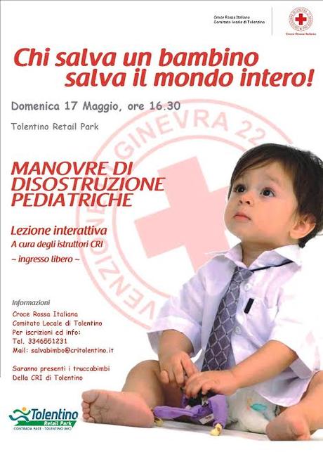 Nuova lezione gratuita di Manovre di disostruzione pediatriche a Tolentino (Mc)