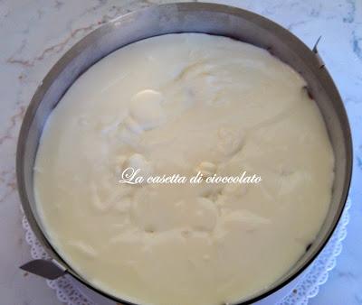 Cheesecake al cioccolato bianco fragole e kiwi