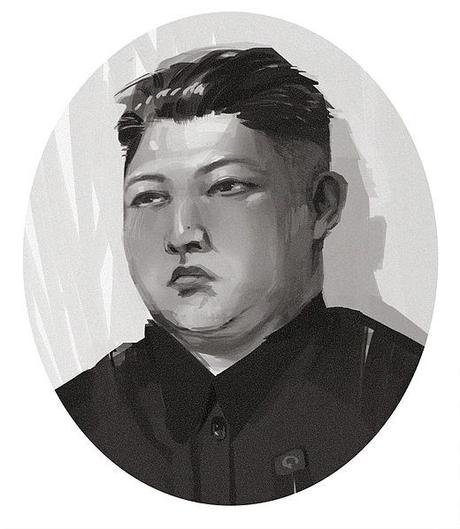 A sketch of Kim Jong Un, author Monico Chavez, source Wikipedia