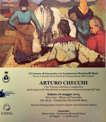 All'inaugurazione della mostra dedicata ad Arturo Checchi a Fuceccio