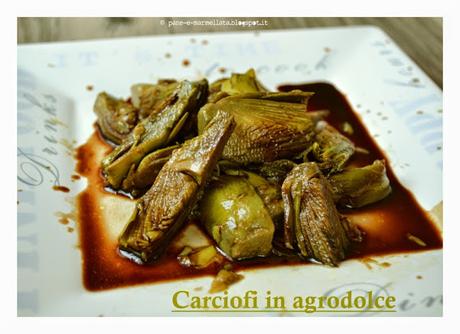 Una delizia: carciofi in agrodolce