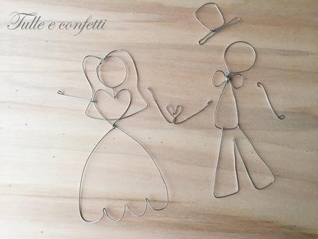 Cake topper: handmade with love