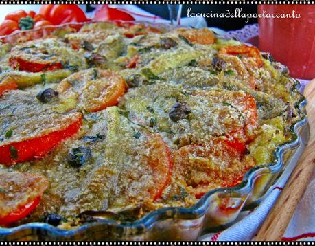 Teglia  provenzale di melanzane e pomodori  confit / Provencal baking dish confit of eggplant and tomatoes