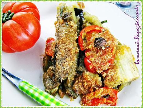 Teglia  provenzale di melanzane e pomodori  confit / Provencal baking dish confit of eggplant and tomatoes