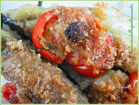 Teglia  provenzale di melanzane e pomodori  confit / Provencal baking dish confit of eggplant and tomatoes