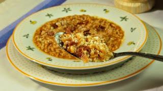 Ricetta della Minestra di farro all'osso di prosciutto