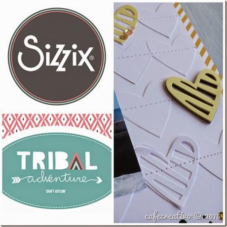 cafe creativo - craft asylum - sizzix big shot plus - scrapbooking - tribal