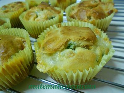 Muffins Salati con Fagiolini e Formaggio