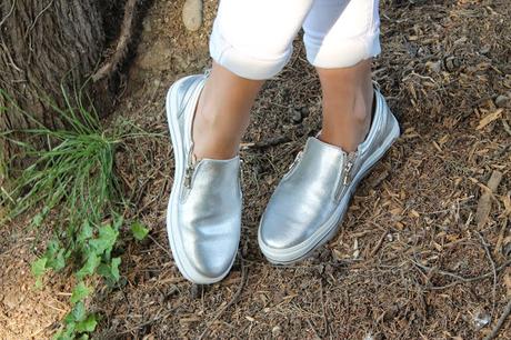 Bershka silver shoes