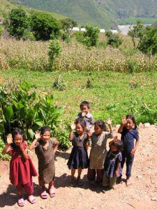 bambini, nepal, villaggi