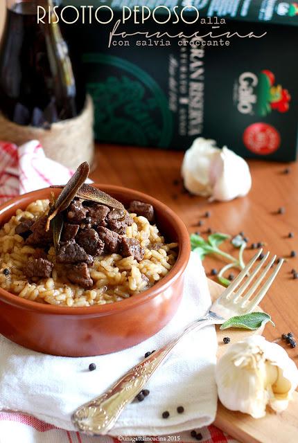 Risotto peposo alla fornacina con salvia croccante | Black pepper stew risotto with cruncy sage