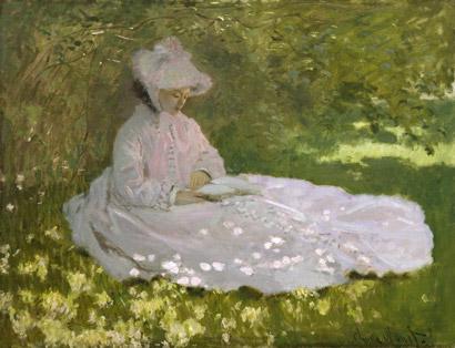 Claude Monet -  Springtime (1872)  The Walters Art Museum 