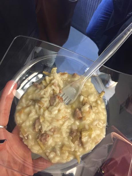 A CENA DA SIMONE RUGIATI: RISOTTO CARCIOFI E SALSICCIA LUGANEGA