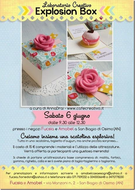 cafe creativo - Fucsia e Amabel  - corso explosion box bis