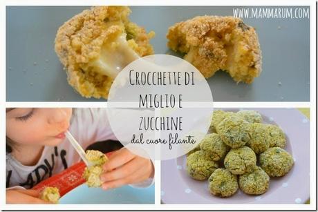 Crocchette di miglio e zucchine dal cuore filante