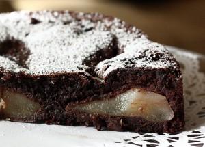 |⇨ Cake con cioccolato amaro e pere