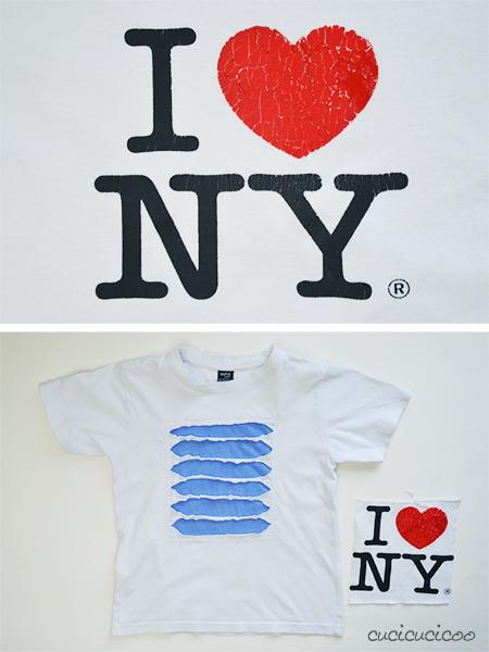 I love NY t-shirt refashion | www.cucicucicoo.com