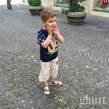 Scarpine bimbo: Andrea sceglie Garvalin il tocco glam bimbo