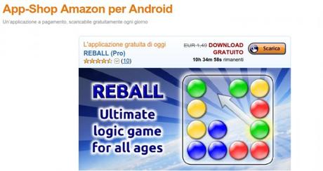 Reball Pro gratis solo per oggi su Amazon App Shop