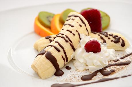 dessert banana e cioccolato