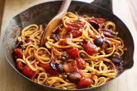 Spaghetti alla puttanesca veg dent