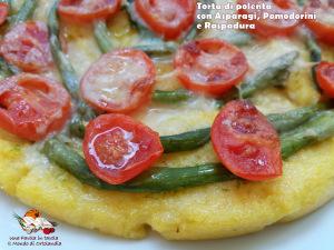 Torta di polenta con asparagi, pomodorini e raspadura 20150516_191501