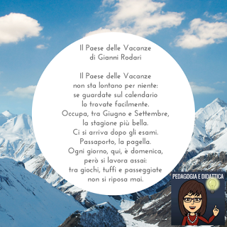 Il paese delle vacanze, poesia di Gianni Rodari